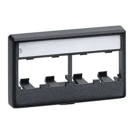 Panduit Furniture Faceplate, 4pt, Iw CFFPL4IW